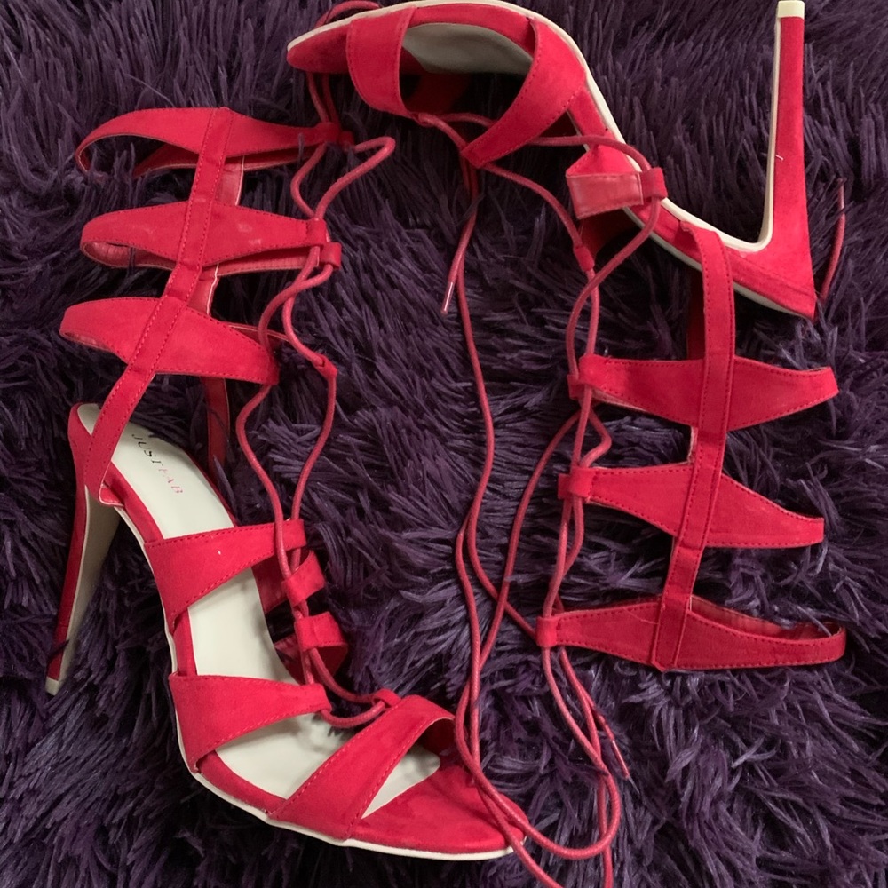 Red Strappy Sandal